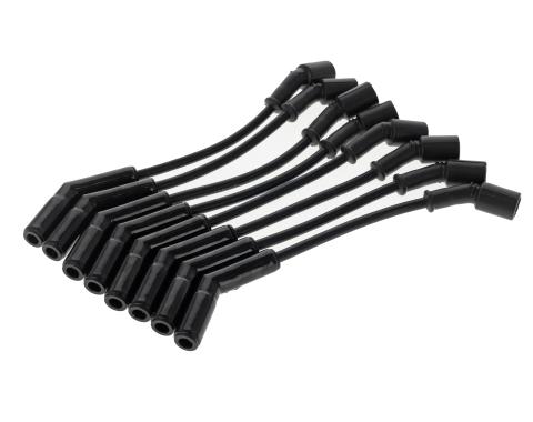 Taylor Cable LS Engines Race Fit 8.2mm Thundervolt Black Ceramic Boots Spark Plug Wire Set 11.75" Lengths Truck Header Fitment 85046-B