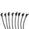 Taylor Cable LS Engines Race Fit 10.4mm 409 Series Spark Plug Wire Set 11.75" Lengths Truck Header Fitment, Black, 135&deg; Spark Plug Boot Angle 79014