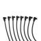Taylor Cable 1985-89 GM 2.8L/3.8L V6 8mm Spiro-Pro Spark Plug Wire Set, Black, 180&deg; Spark Plug Boot Angle 74024