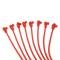 Taylor Cable 1986-96 GM 4.3L Vortec V6 8mm Spiro-Pro Spark Plug Wire Set, Red, 90&deg;/180&deg; Spark Plug Boot Angle 74232