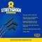 Taylor Cable Universal 8mm StreeThunder Spark Plug Wire Set, 4 Cylinders, 180&deg; Spark Plug Boot Angle, Black 50035