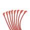 Taylor Cable Ford Small Block Race Fit 10.4mm 409 Series Spark Plug Wire Set with Over Valve Cover DSI Fitment, Red, 135&deg; Spark Plug Boot Angle 79258