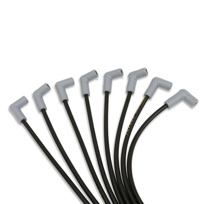 Taylor Cable Universal 8.2mm ThunderVolt&reg; Spark Plug Wire Sets, 8 Cylinders, 90&deg; Spark Plug Boot Angle, Black 83051