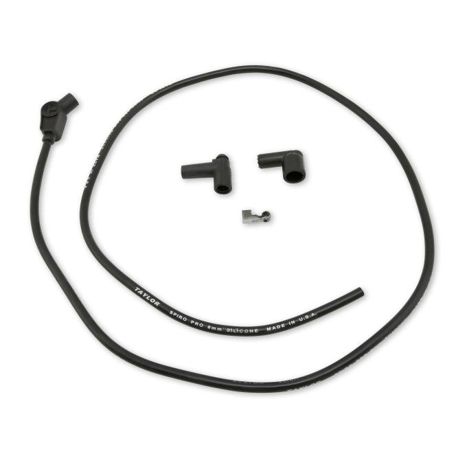 Taylor Cable Universal 8mm Spiro-Pro Spark Plug/Coil Wire Repair Kits, 135&deg; Plug Boot, Black 45401