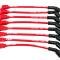 Taylor Cable LS Engines Race Fit 10.4mm 409 Series Spark Plug Wire Set 9.5" Lengths Car Header Fitment, Red, 135&deg; Spark Plug Boot Angle 79213