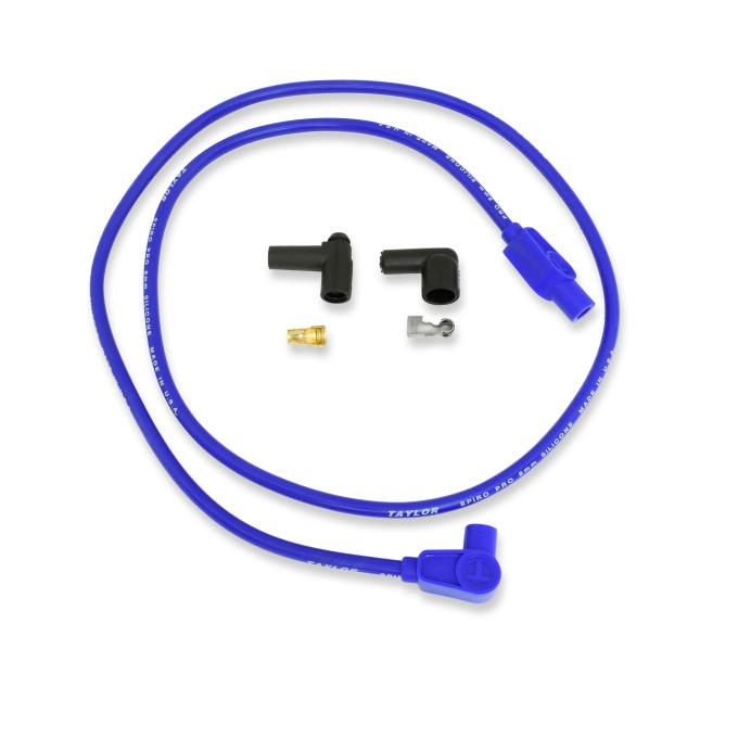 Taylor Cable Universal 8mm Spiro-Pro Spark Plug/Coil Wire Repair Kits, 90&deg;/180&deg; Plug Boot, Blue 45463