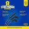 Taylor Cable Universal 8mm StreeThunder Spark Plug Wire Set, 4 Cylinders, 180&deg; Spark Plug Boot Angle, Black 50035