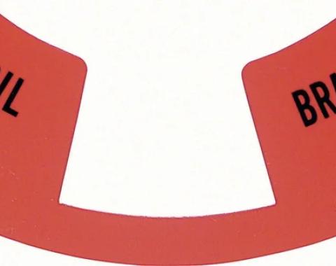 AMD Speedometer Lamp Lens, Oil & Brake Warning, 68 Camaro K-K492