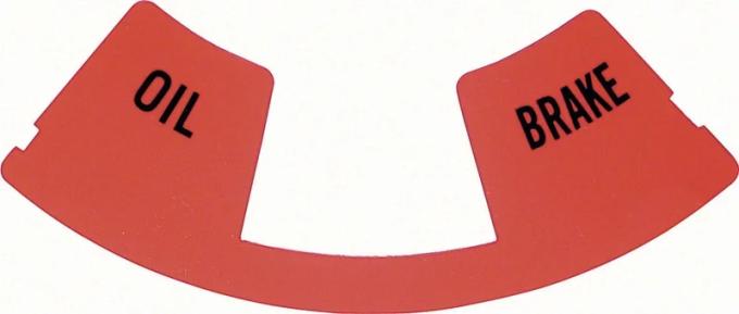 AMD Speedometer Lamp Lens, Oil & Brake Warning, 68 Camaro K-K492