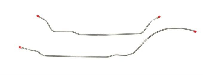 Classic Performance Rear OEM Disc Brake Axle Line Kit 68 Camaro & Nova W/Mono Leafs, Stock Rear End, Drums, 2 Lines FRA6802