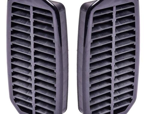 Redline Restomotive® 1970-1992 GM Car & Truck Door Jamb Vent Grille 2 Piece Set