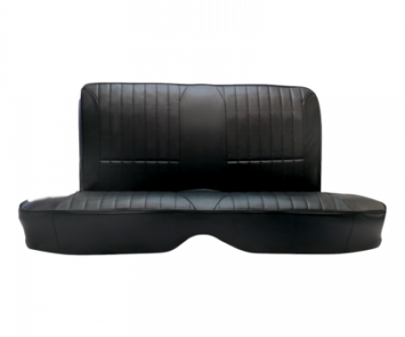 Mustang Procar Rear Seat Cover, Rally, Coupe, 65-66 | Black Vinyl