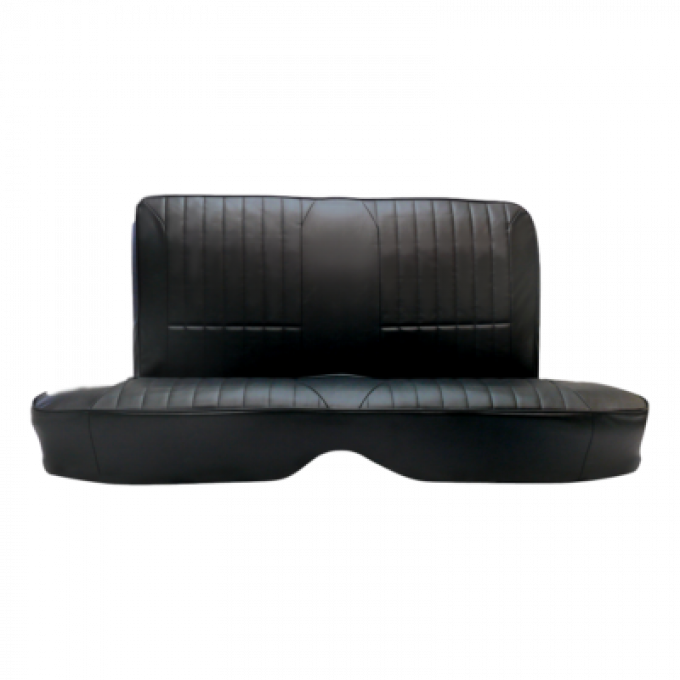 Mustang Procar Rear Seat Cover, Rally, Coupe, 65-66 | Black Vinyl