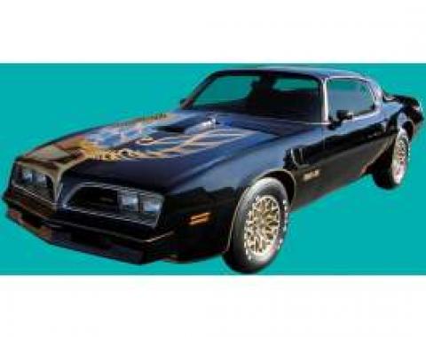 Firebird Decal Set, Trans Am, Special Edition, Bandit Gold, 1976-1978