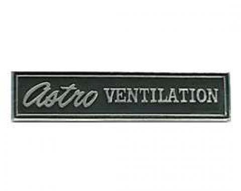 Firebird Dash Nameplate, Astro Ventilation, Left, 1969