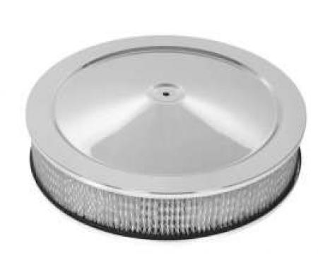 Firebird Air Cleaner, Round Chrome, 14 X 3