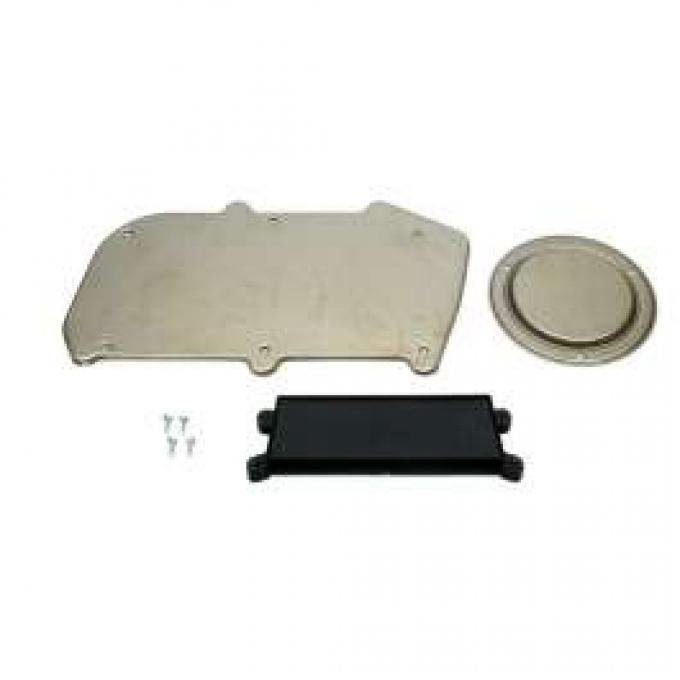 Firebird Firewall, Blower Motor & Heater Control Panel Cover Plate Set, Heater Delete, 1967-1968