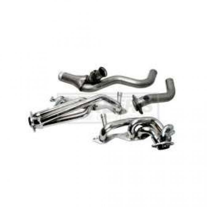 Firebird LT-1 BBK Single-Catalytic Shorty 1-5/8 Chrome Exhaust Header Kit With Y-Pipes, 1995-1997