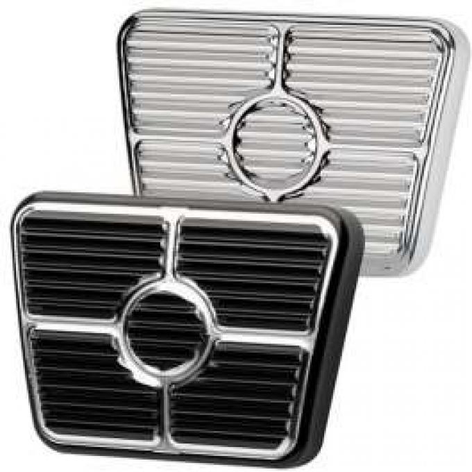 Firebird Brake/Clutch Pedal Pad, Polished Aluminum, Billet Specialties, 1967-1969
