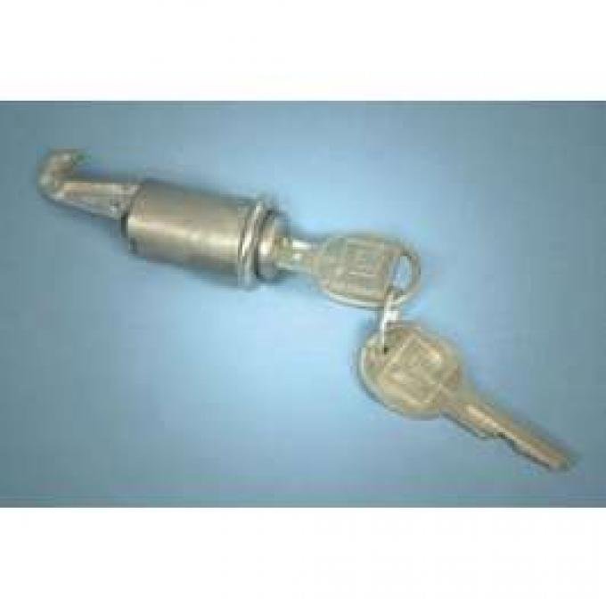 Firebird Glove Box Lock, With Late Style Keys, 1967-1968
