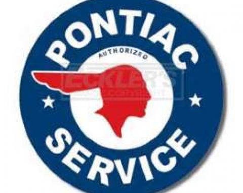 Pontiac Service Tin Sign