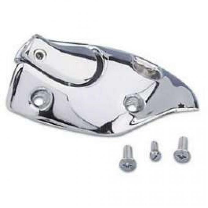 Firebird Sunvisor Bracket, Right, Convertible, Polished Chrome, 1967