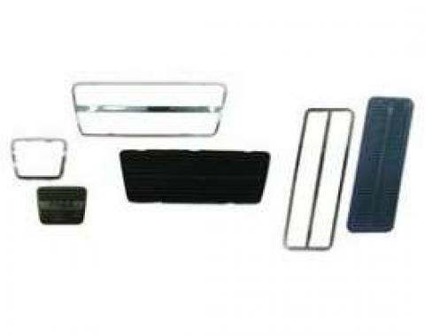 Firebird Pedal Pad & Trim Kit, For Cars With Drum Brakes & Automatic Transmission, 1967-1968