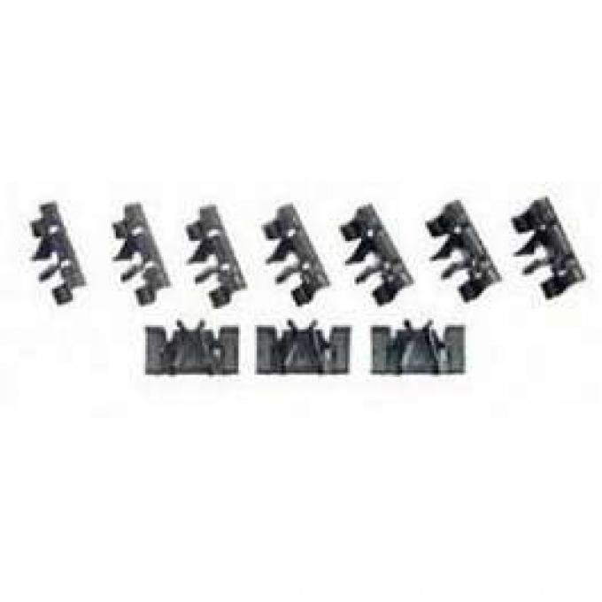 Firebird Pinchweld Molding Clips, Rear, Convertible Top, 1967-1969