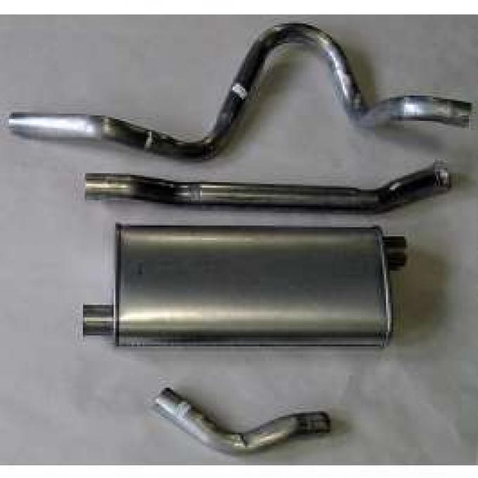Firebird Exhaust, 4 or 6 Cylinder, Stainless Steel, Single Outlet, 1975-1985