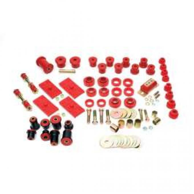 Firebird Suspension Kit, Polyurethane, Complete, Multi Leaf, Red, 1967-1969