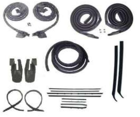 Firebird Coupe Body Weatherstrip Kit, With Reproduction Window Felt, For Cars With Standard Or Deluxe Interior, 1967