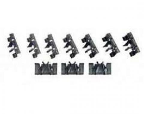 Firebird Pinchweld Molding Clips, Rear, Convertible Top, 1967-1969