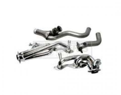 Firebird LT-1 BBK Single-Catalytic Shorty 1-5/8 Chrome Exhaust Header Kit With Y-Pipes, 1995-1997