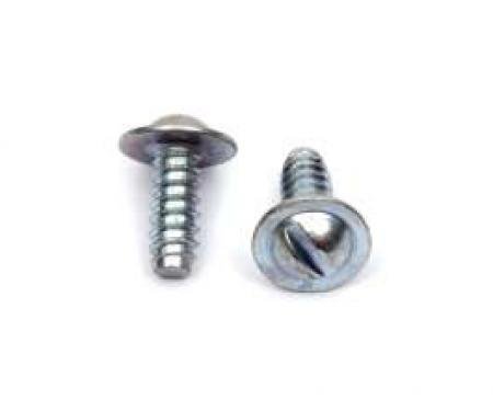 Firebird License Plate Mounting Screws, Flanged, Slotted, Rear, 1967-1969