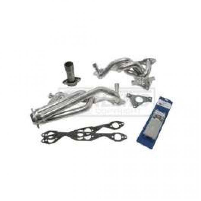 Firebird LT-1 BBK Dual-Cat 1-5/8 Silver Ceramic Shorty Tuned Length Exhaust Header Kit, 1995-1997