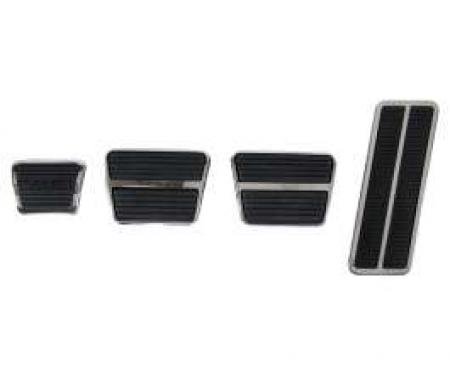 Firebird Pedal Pad & Trim Kit, For Cars With Drum Brakes &Manual Transmission, 1967-1968