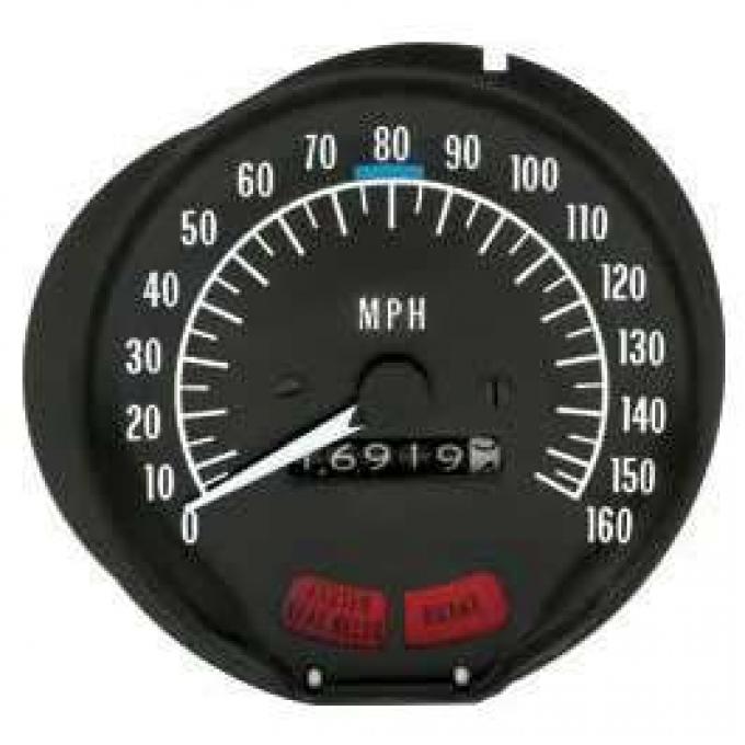 Firebird Speedometer, With Seat Belt Warning, 1970-1974