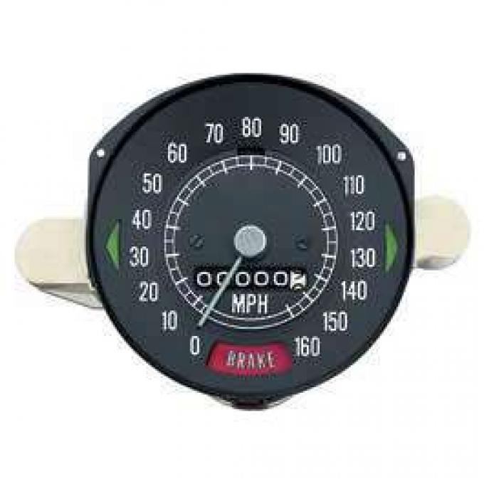 Firebird Speedometer, 160 m.p.h., Without Speed Warning, 1969
