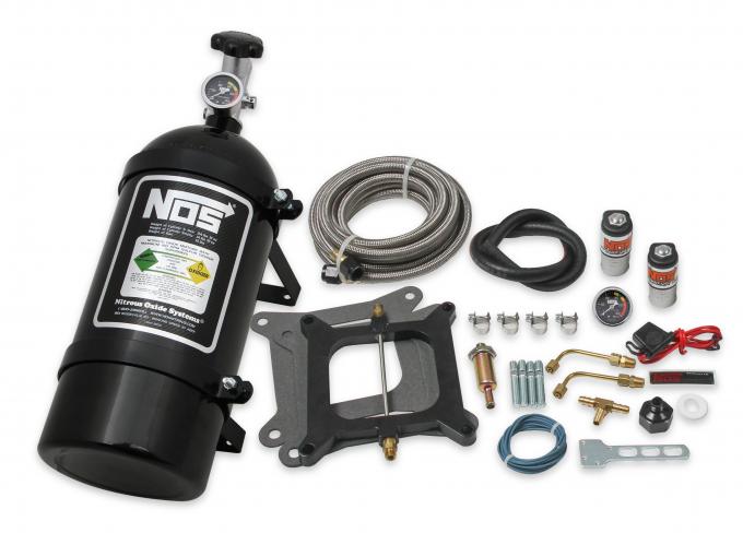 NOS Super Powershot Wet Nitrous System for 4150 4-Barrel Carburetor, Black 05101BNOS