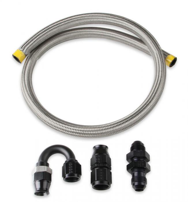 NOS 180 Degree Nitrous Bottle Blowdown Hose Kit w/ Straight Exit