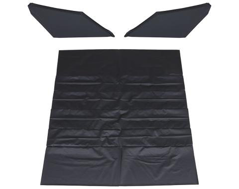 TMI Headliner Kit Factory Replacement W/Sail Panels  1968-1969 Chevrolet Camaro Coupe, Black Bedford Vinyl 20-8058SET-600