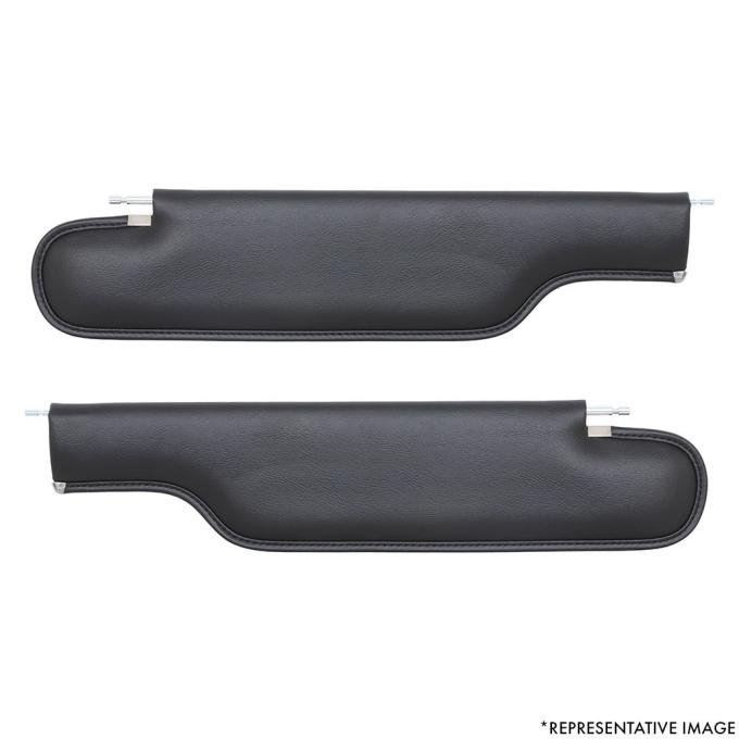 TMI Sun Visors  1974-1981 Chevrolet Camaro Coupe, Black Madrid Vinyl 21-80404-2295