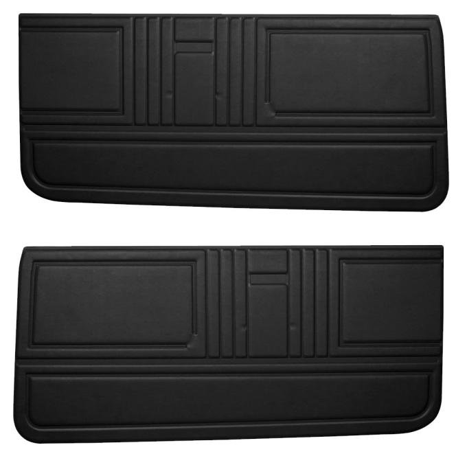 TMI Door Panels, Front Only Factory Replacement OE Pattern  1967 Chevrolet Camaro Coupe, Black Madrid Vinyl 10-80307-2295