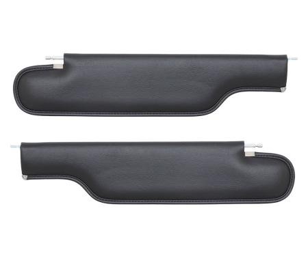 TMI Sun Visors  1974-1981 Chevrolet Camaro Coupe, Black Madrid Vinyl 21-80404-2295