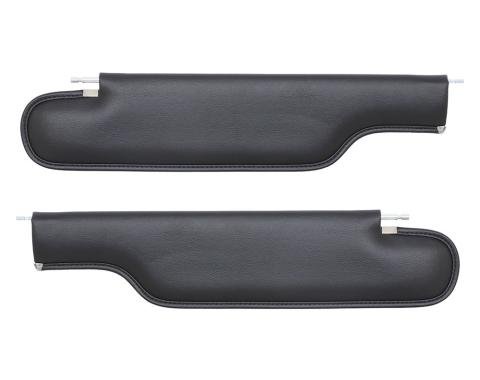 TMI Sun Visors  1974-1981 Chevrolet Camaro Coupe, Black Madrid Vinyl 21-80404-2295