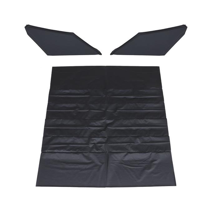 TMI Headliner Kit Factory Replacement W/Sail Panels  1968-1969 Chevrolet Camaro Coupe, Black Bedford Vinyl 20-8058SET-600