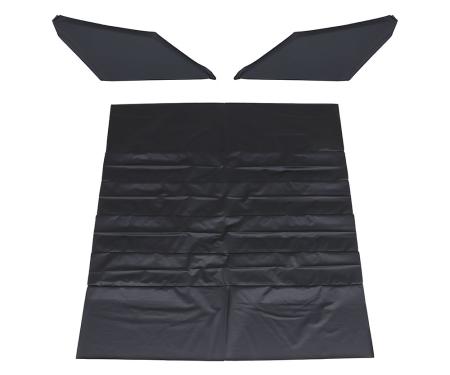 TMI Headliner Kit Factory Replacement W/Sail Panels  1968-1969 Chevrolet Camaro Coupe, Black Bedford Vinyl 20-8058SET-600