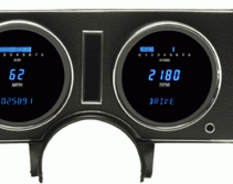 Camaro Digital Dash Kit, Dakota, with Blue LED, MPH, 1970-1981