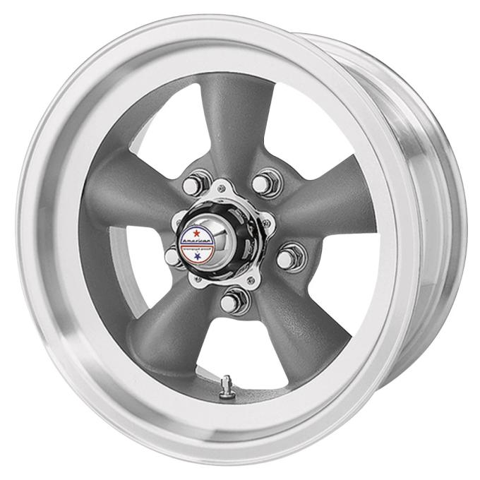 American Racing 15x10 VN105 Torq Thrust D Gray/Machined 5x4.75 bolt 3.77" back 307134