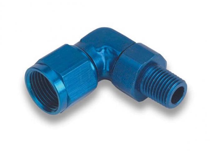 Earl's 90 Degree -6 an Female to 1/4" NPT Male Swivel 923106ERL